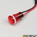 Adaptable red indicator 12V 18mm