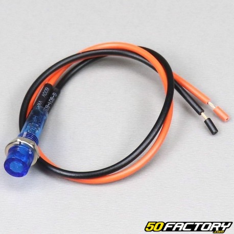 Adjustable blue indicator light 12V 8mm