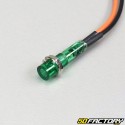 Mini voyant vert adaptable 12V 8mm