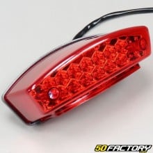 Red rear light with leds Peugeot XP6, XPS, Yamaha TZR, DT, Mbk Stunt...