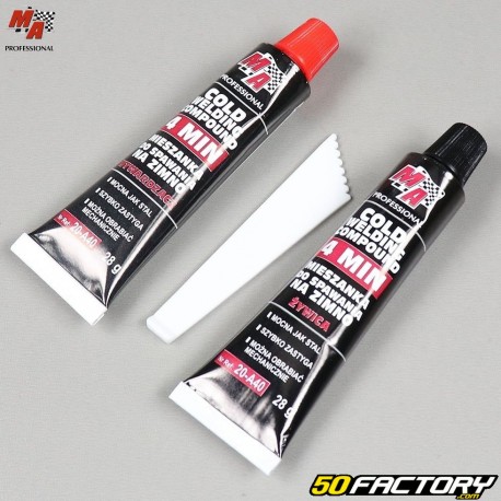 Repair paste cold welding two component epoxy aluminum steel MA Professional 56g