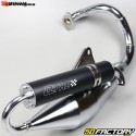 Exhaust Tecnigas Q-TRE chrome Peugeot vertical Speedfight,  Trekker... 50 2T