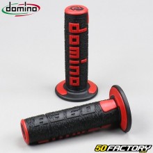 Handle grips Domino A360 cross black and red