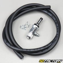 Rubinetto carburante Ø10mm avvitato con tubo Peugeot 103, MBK 51