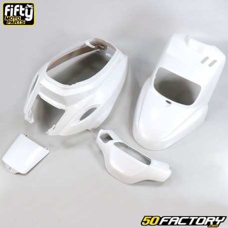 Carenagens Kit MBK Booster,  Yamaha Bw&#39;s (desde 2004) Fifty branco perolado