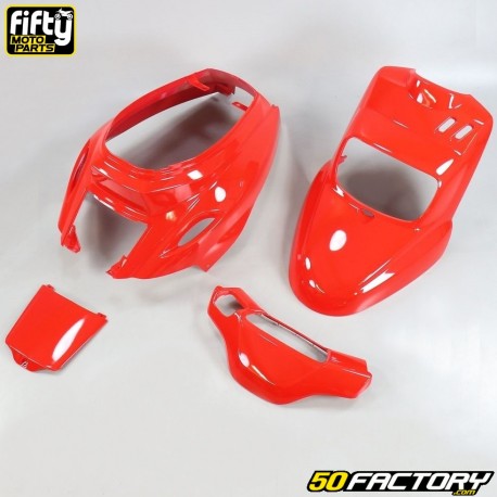 Kit de carenagem FIFTY MBK vermelho Booster,  Yamaha Bw&#39;s de 2004