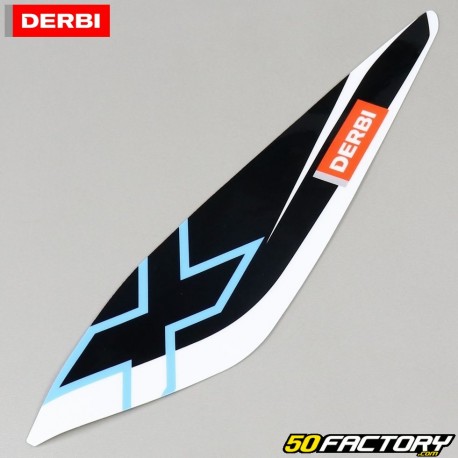 Original right rear fairing sticker Derbi Senda (2011 - 2017) white and black