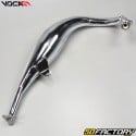 Exhaust Voca chromium Derbi black silencer