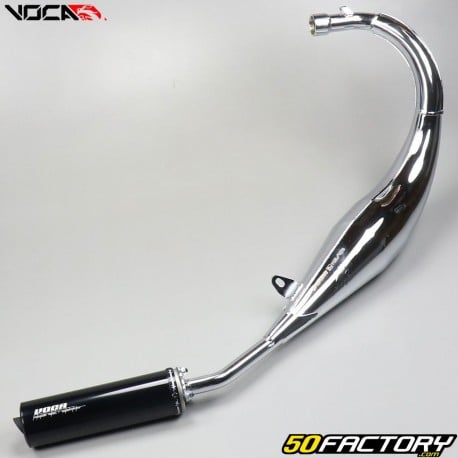 Exhaust Voca chromed AM6 black silencer