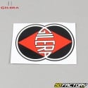 Front mudguard original Sticker  Gilera SMT  et  RCR (since 2018) red and black