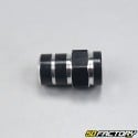 Valve caps 6 sides black (pair)