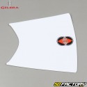 Original headlight fairing sticker Gilera SMT  et  RCR (2011 to 2017) pure white with logo