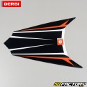 Etiqueta de origen del casco trasero Derbi Senda (2011 a 2017) negro