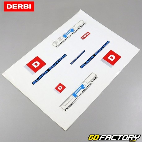 Original Dekorationsset Derbi Senda DRD (2004 bis 2010) Black Edition