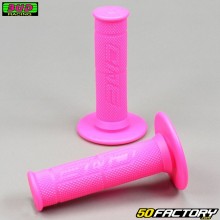 Manopole per moto Bud Racing  MX  Grip rose fluorescenti