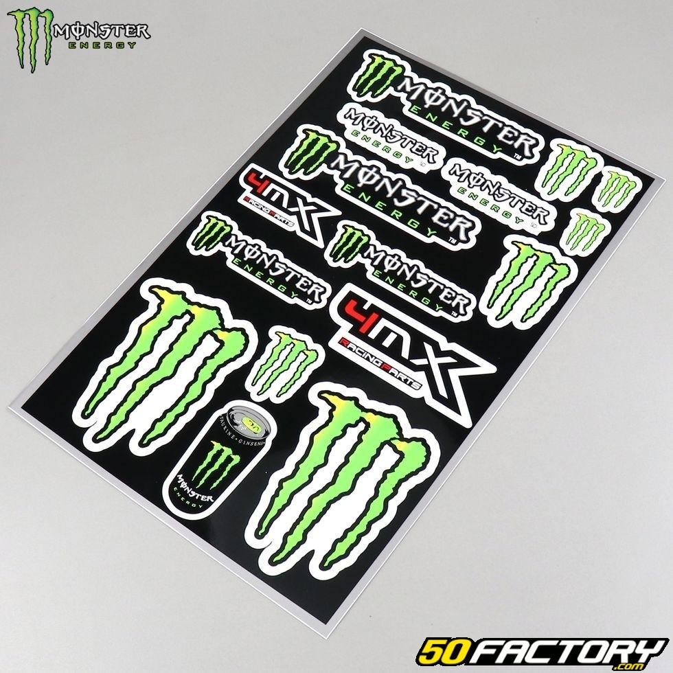 Sticker Sticker Monster Energy – Stickers moto – autocollants pour quad –  motocross – pour motos, voitures, casques, ordinateurs portables et autres  objets (45) : : Auto et Moto