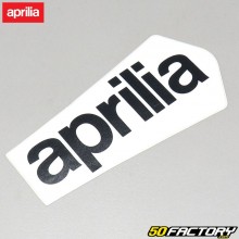 Autocollant origine de garde boue arrière Aprilia RX (2006 à 2017) noir et blanc