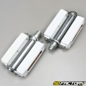 White pedals with moped reflector Peugeot, Motobecane, MBK (9x16 thread)