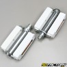 White moped pedals with reflector Peugeot 103, MBK 51, Motobecane ... (9 / 16)