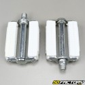 White pedals with moped reflector Peugeot, Motobecane, MBK (9x16 thread)