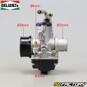 Carburettor Dellorto PHBG 19 DD flexible assembly, starter to cable, separate greasing