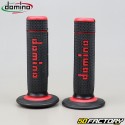 Handle grips Domino racing cross red and black