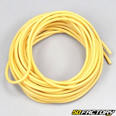 Electric wire 0.5mm universal yellow (5 meters)