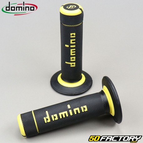 Handle grips Domino racing cross yellow and black