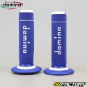 Handle grips Domino racing cross blue and white