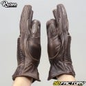 Gloves Restone CE approved brown motorcycle