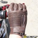 Gloves Restone CE approved brown motorcycle