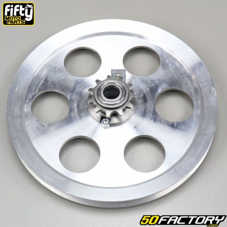 6 aluminum drive pulley complete holes with 11 sprocket Peugeot 103 SP, Vogue... Fifty