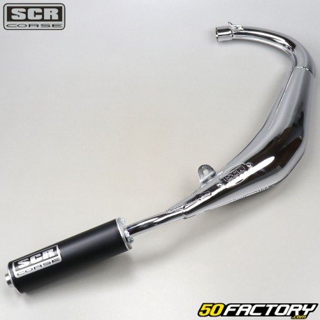 Auspuff SCR Corse  verchromt Derbi, Gilera, Aprilia