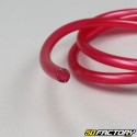 Fuel hose / liquid 5mm transparent red (by the meter)