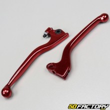 Front brake levers and clutch Derbi,  Gilera,  Rieju... red