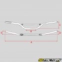 Handlebar cross gold aluminum