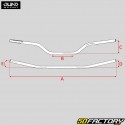 Lenker Fatbar Aluminium Ø 28mm Quad Sport (mit Brücken) rot