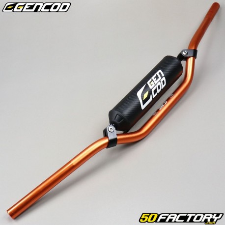 Aluminum Handlebar Ø 22mm Gencod orange with black bar and foam