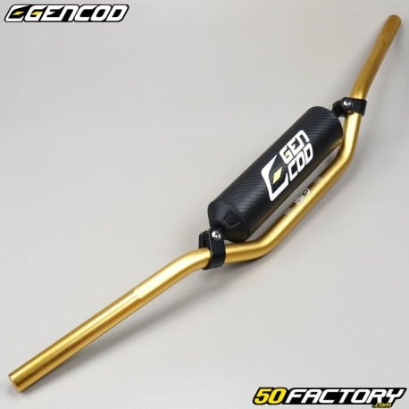 Aluminum Handlebar Ø 22mm Gencod gold with black bar and foam