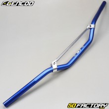 Aluminum handlebar Ø 22 mm Gencod blue with silver bar