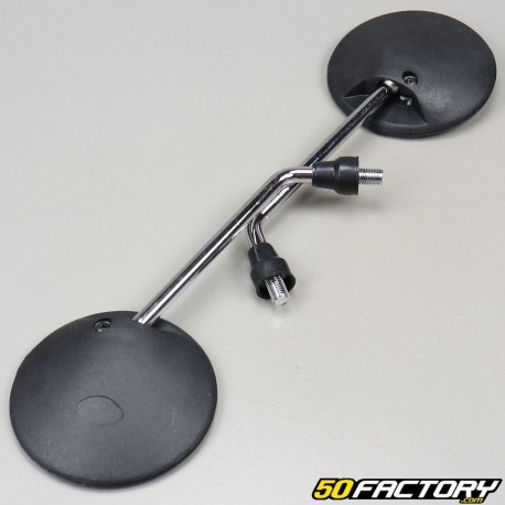Rétroround black sights chrome rod 10mm