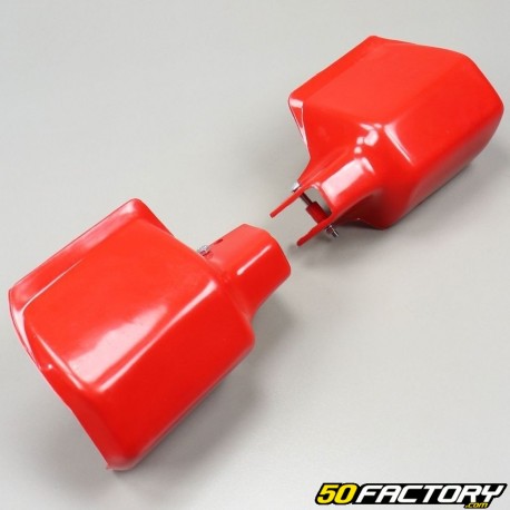 Protezione delle mani vintage Tipo Honda XR rosso
