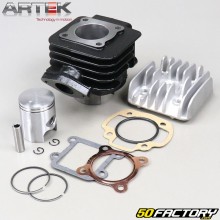 Piston cylinder cast iron (with cylinder head) Minarelli vertical MBK Booster,  Yamaha Bw&#39;s ... 50 2T Artek  K1