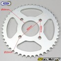 Rear sprocket 47 teeth steel 428 Brixton Steel Crown, Daelim, Honda, Mash... Afam