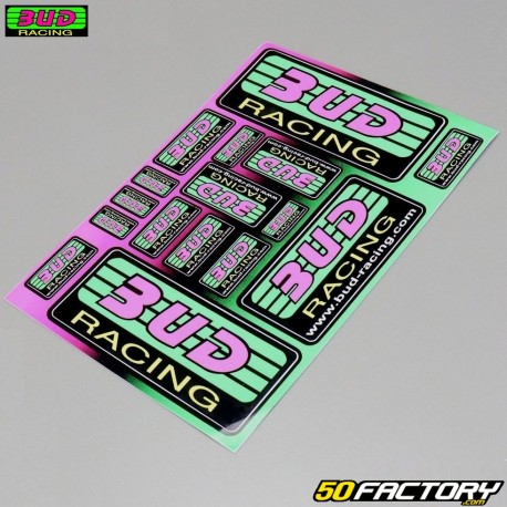 Planche de stickers Bud Racing Classic 21x30cm