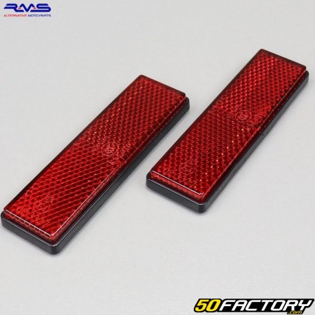 Universal red rectangular reflectors to stick RMS