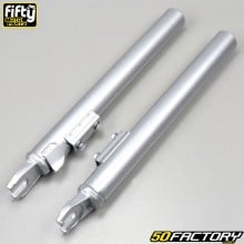 Fork sleeves with springs (mudguard mounts at the bottom) Peugeot 103 SP, SPX,  RCX... Fifty gray