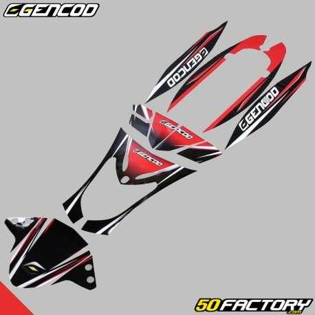 Kit decorativo Gencod Kymco Agility vermelho