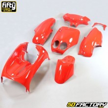 Kit de carenados MBK Ovetto,  Yamaha Neo (antes de 2008) 50 2T y 4T Fifty rojo