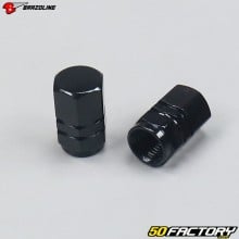 Valve caps Brazoline black nut